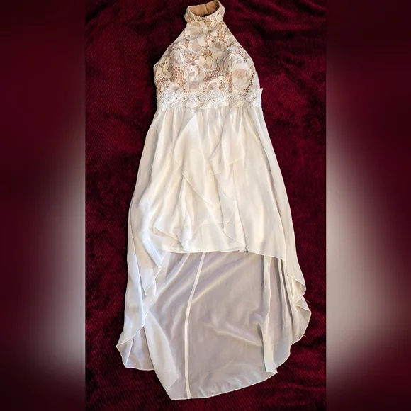 white lace top maxi dress Stratus Lace High Neck Maxi Dress | Ivory | Dresses